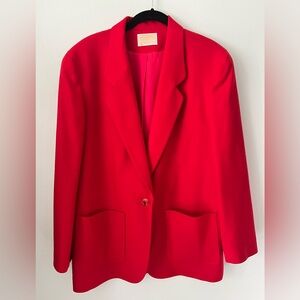 Pendelton women’s Wool Red Blazer Jacket size 14